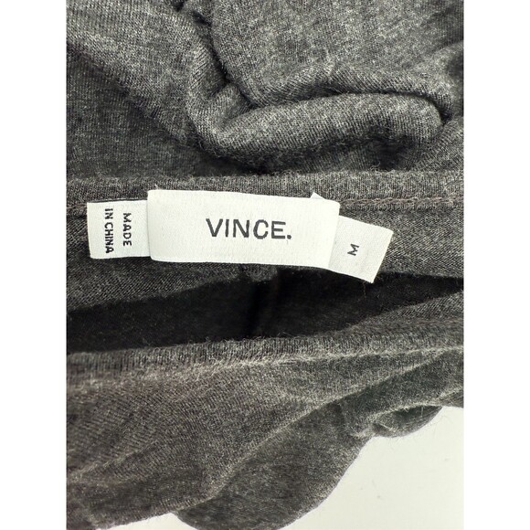 Vince Long Sleeved Heather Gray Oversized Boat Neck Top Size MEDIUM EUC - Picture 5 of 7